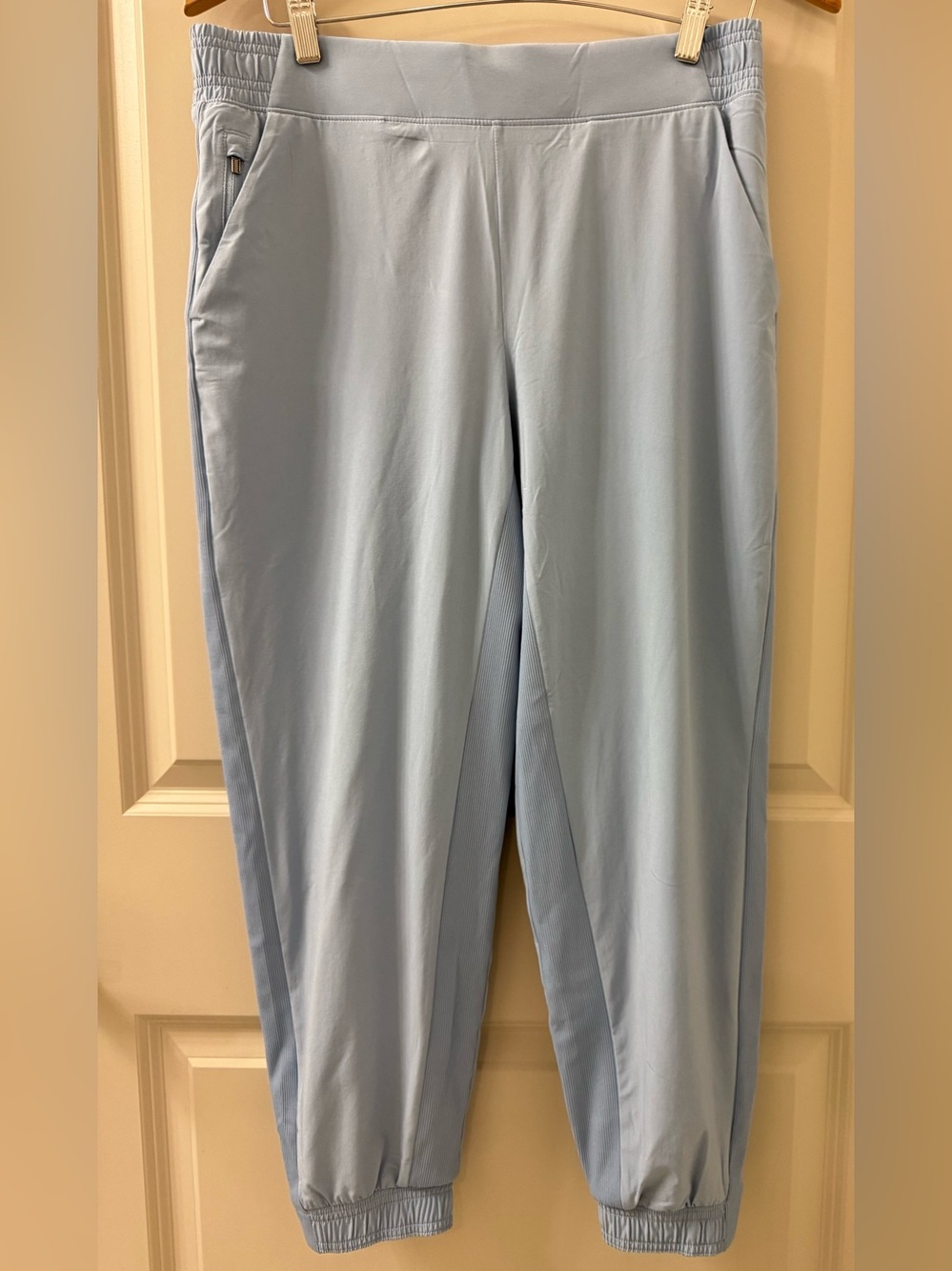 Athleta Pants 10 P Womens Brooklyn Lined Jogger Ankle Athletic Blue Travel